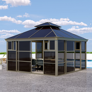 400*400CM Alüminyum PC Ev Gazebo